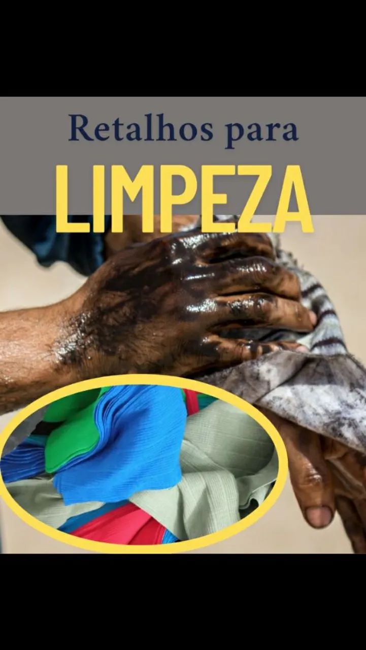 Retalhos para limpeza em geral