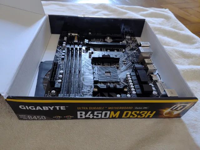 Placa mãe gigabyte B450M DS3H DDR4 B450 - Foto 2