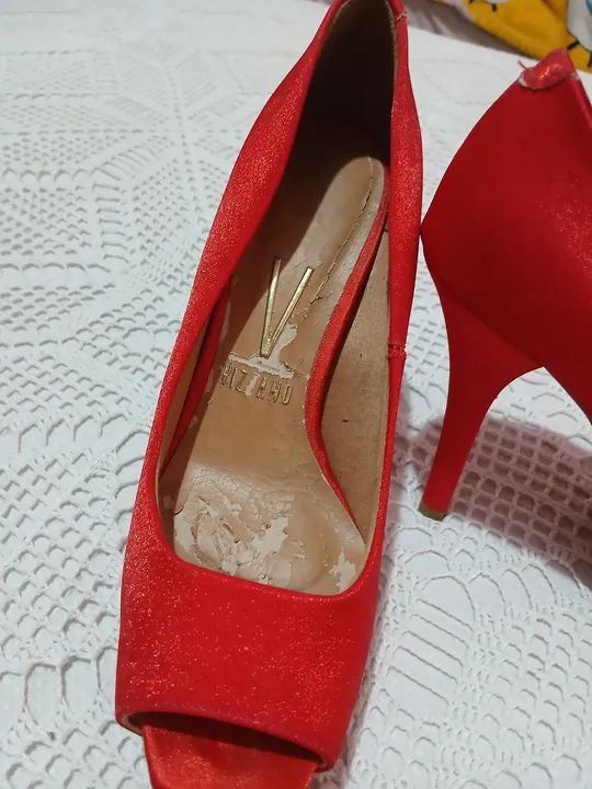 Peep Toe Semi Novo Vizzano - Usado 1 vez  - Foto 2