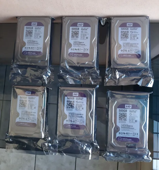 HDs WD Purple 500GB - Novos