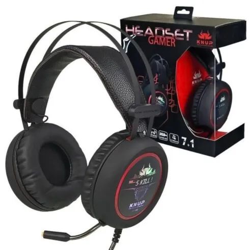 Headset Gamer Knup KP-401 Led Rgb 7.1 P2 (2 Saídas) - WZetta - Foto 4