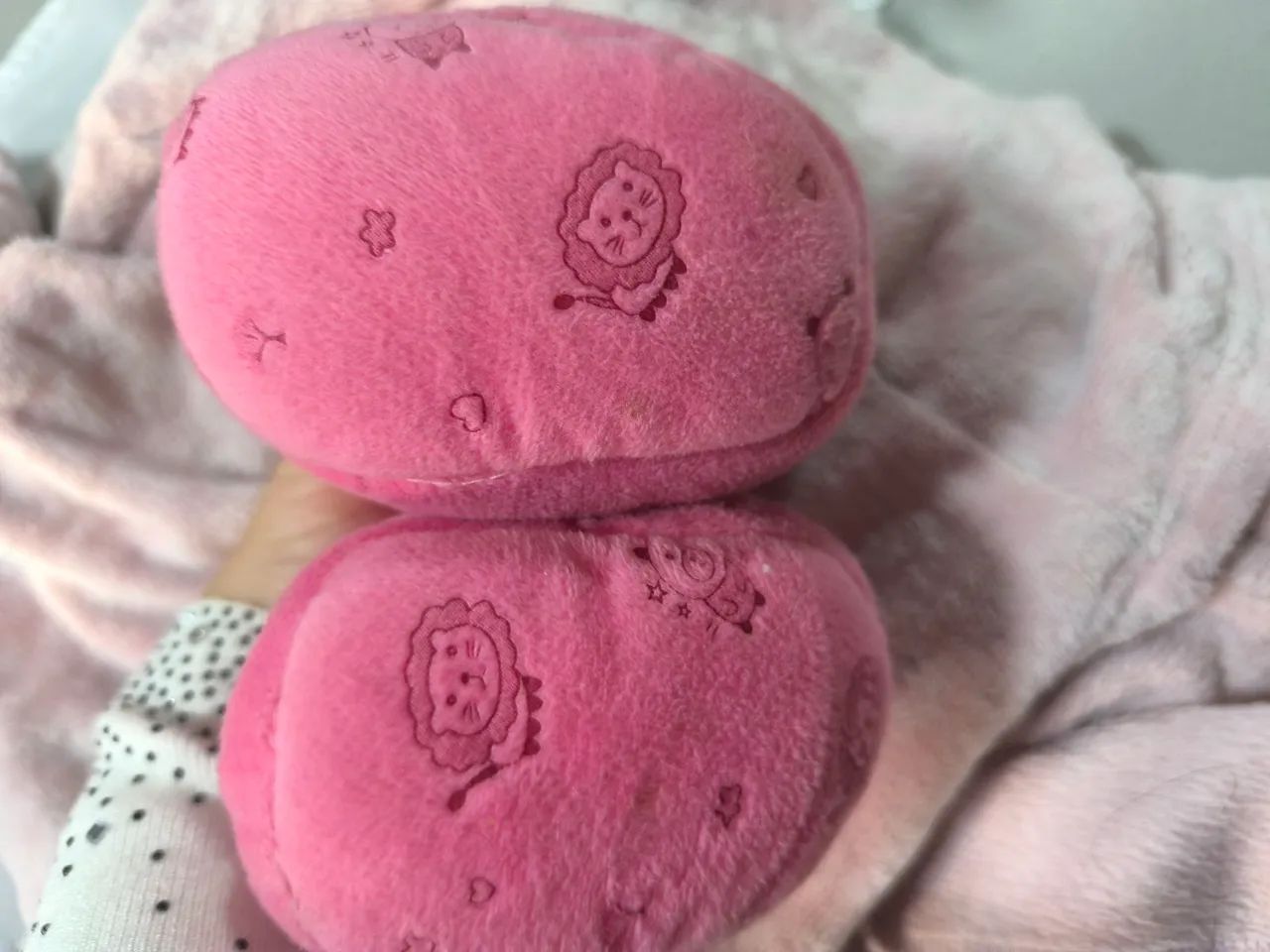 Linda pantufinha de Bebê Rosa com Laço, até 1ano. - Foto 2