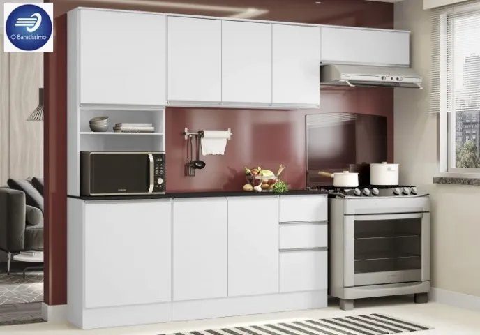 Oferta Cozinha Completa Modulada 9 Portas 2 Gavetas
