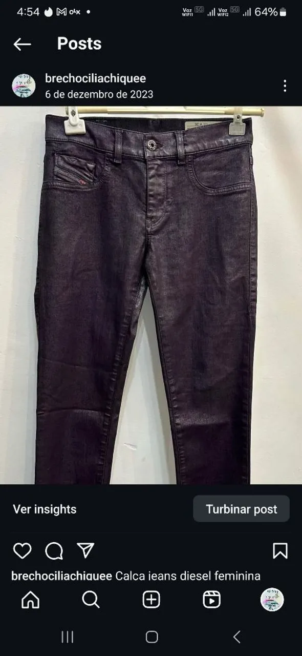Calça Jeans Diesel Feminina