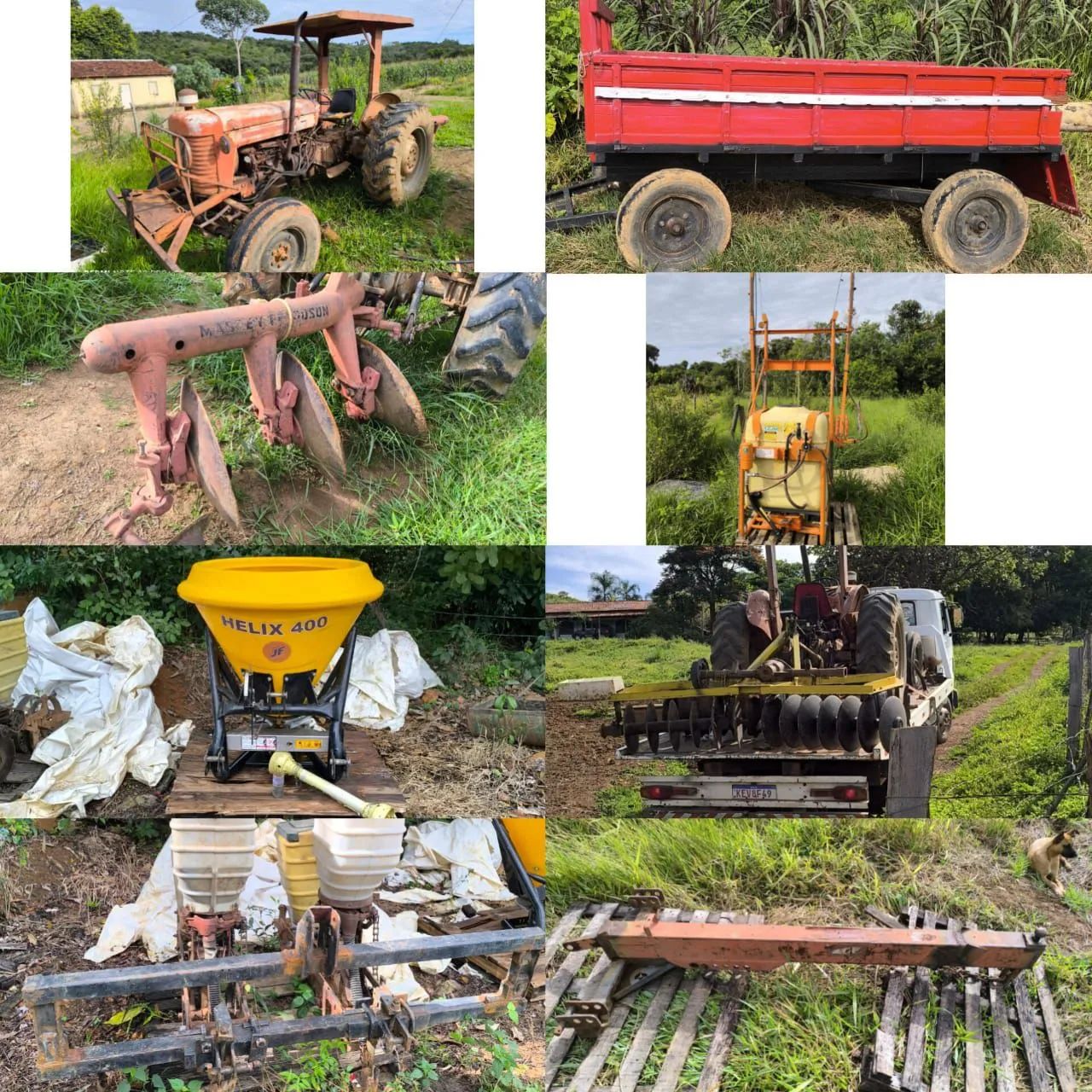 Trator Massey Ferguson e 08 implementos agrícolas  - Foto 3