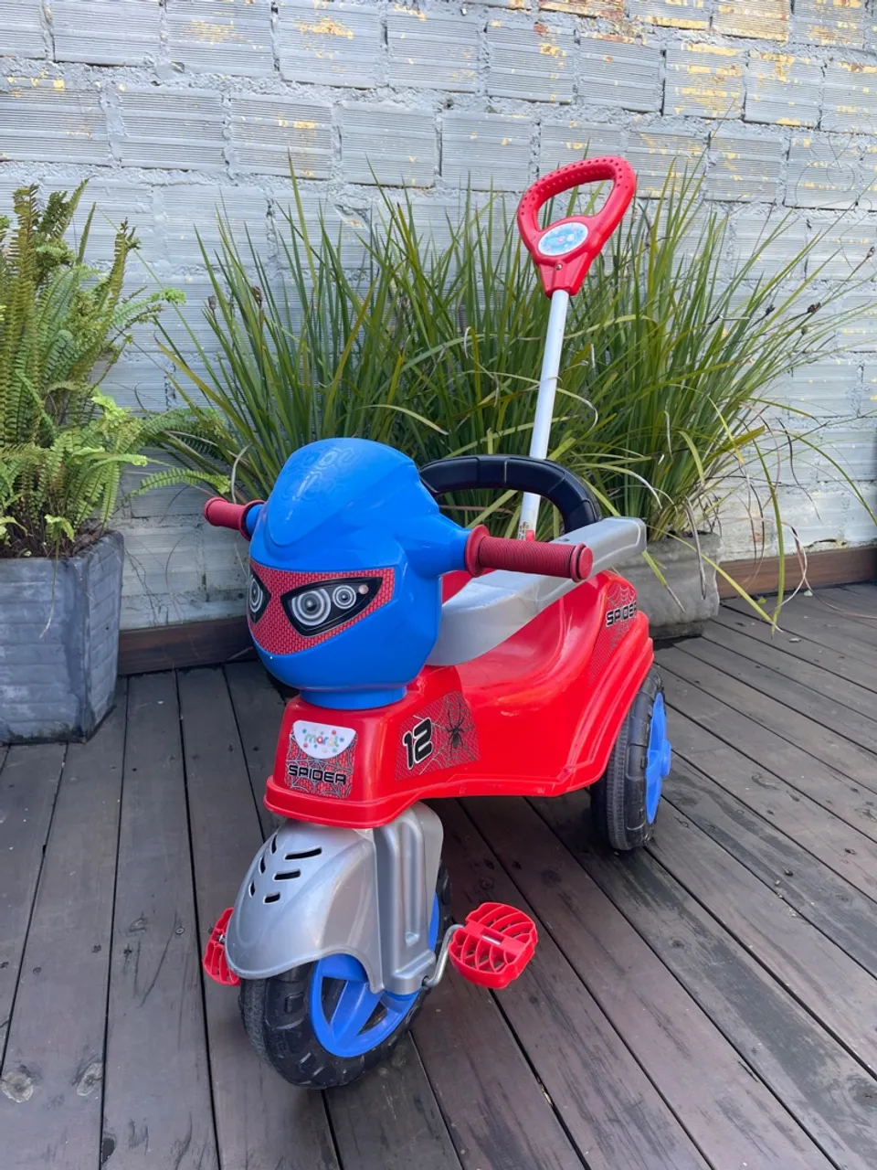 Triciclo Infantil Spider-Man motoca 