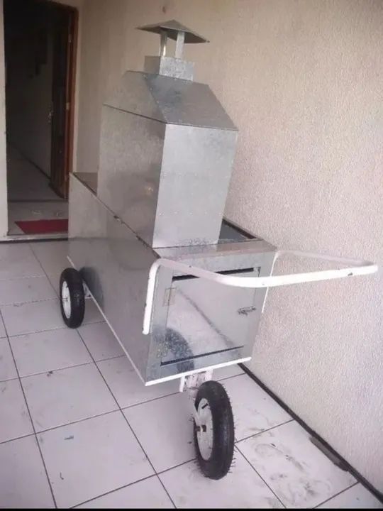 Carrinho de Churrasco em Aço Inox - Ideal para Negócios - Foto 3