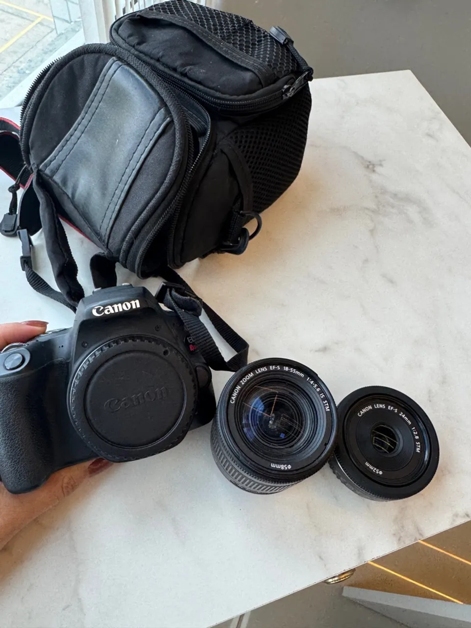 Câmera Canon Rebel Kit SL2 DSLR com Lentes
