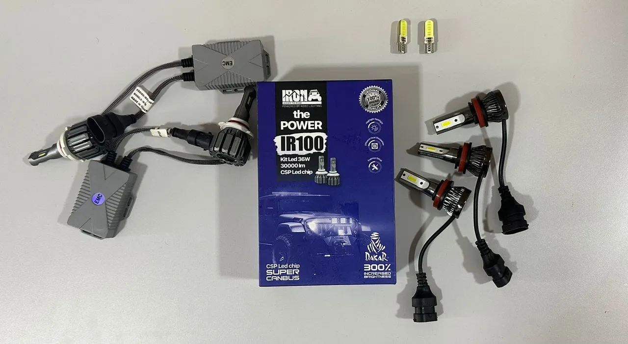 Kit Farol Led Pajero Dakar IR100 30000 Lúmens
