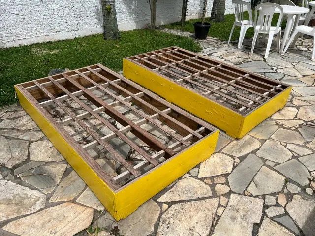 2 Camas com Colchão - Perfeitas para Quarto ou Área Externa - Confortáveis e Reforçadas! - Foto 4