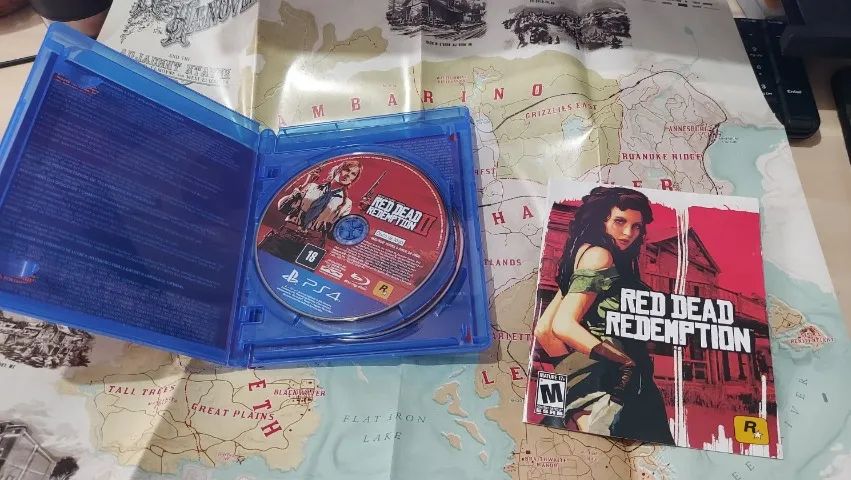 Red Dead Redemption 2  Completo versão nacional - Disco duplo + Mapa - Foto 2