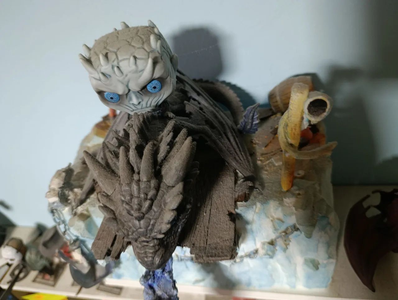 Funko pop Viserion com o Rei da noite - Foto 3