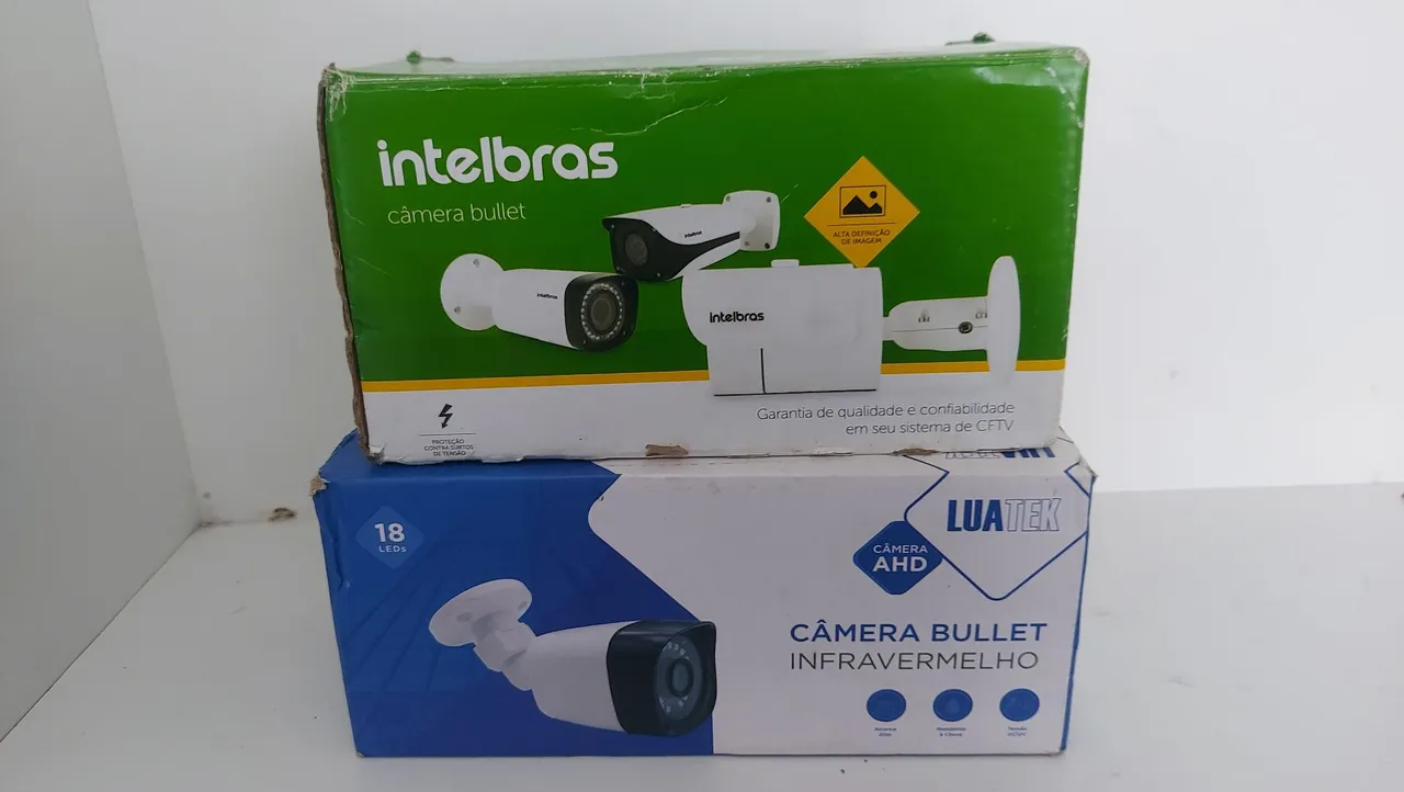2 Câmera de Segurança bullet Intelbras e Luatek
