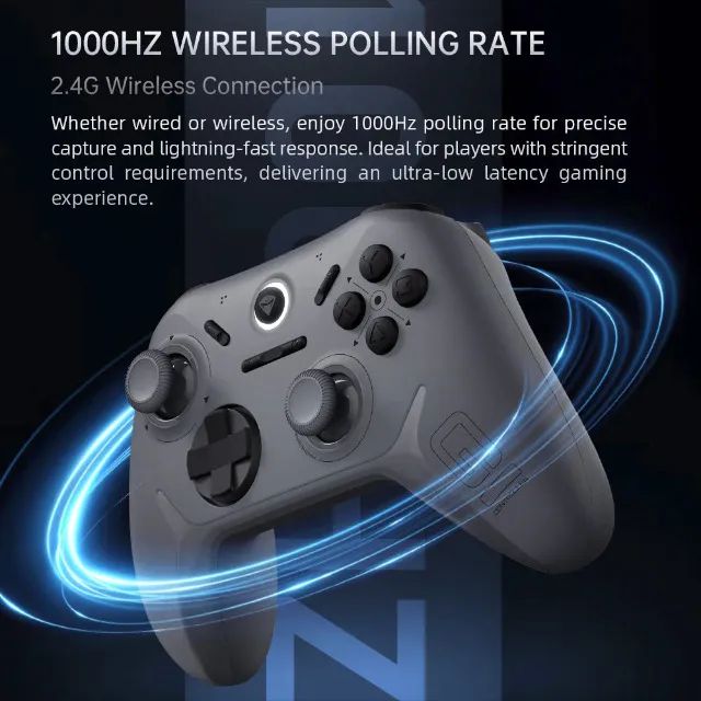 Controle Sem Fio MACHENIKE G1, Modo triplo, Hall Effect, PC/Switch/Android, 12x 18,28 - Foto 2