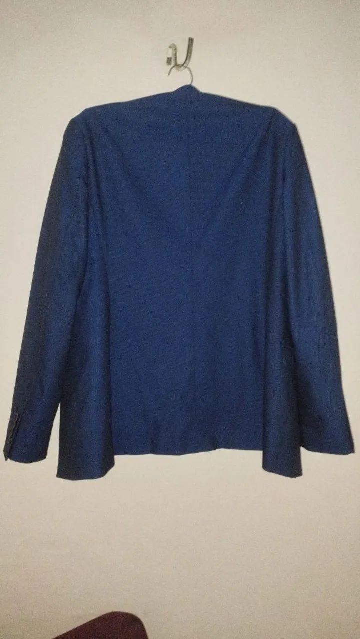 Blazer Marfinno Super Slim - Azul Marinho - Foto 2