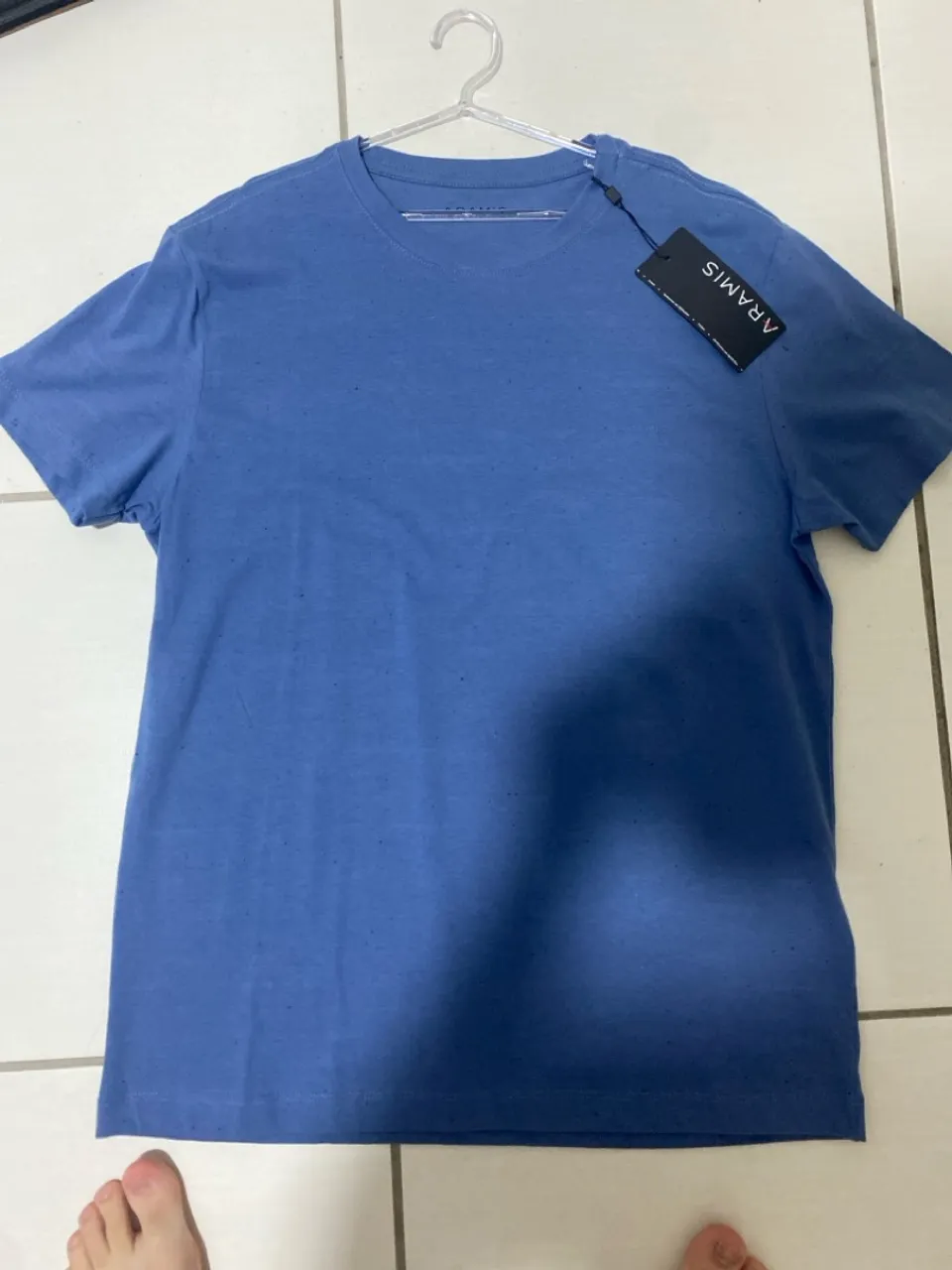 Camiseta Aramis Azul Claro na etiqueta nunca usada