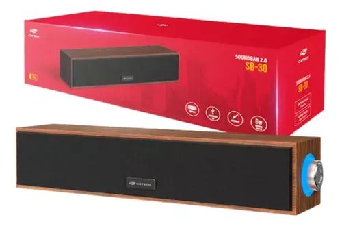 Soundbar C3Tech SB-30 2.0 - Caixa de Som Conexão P2 e Alimentação USB, 6W de Potência - Foto 2
