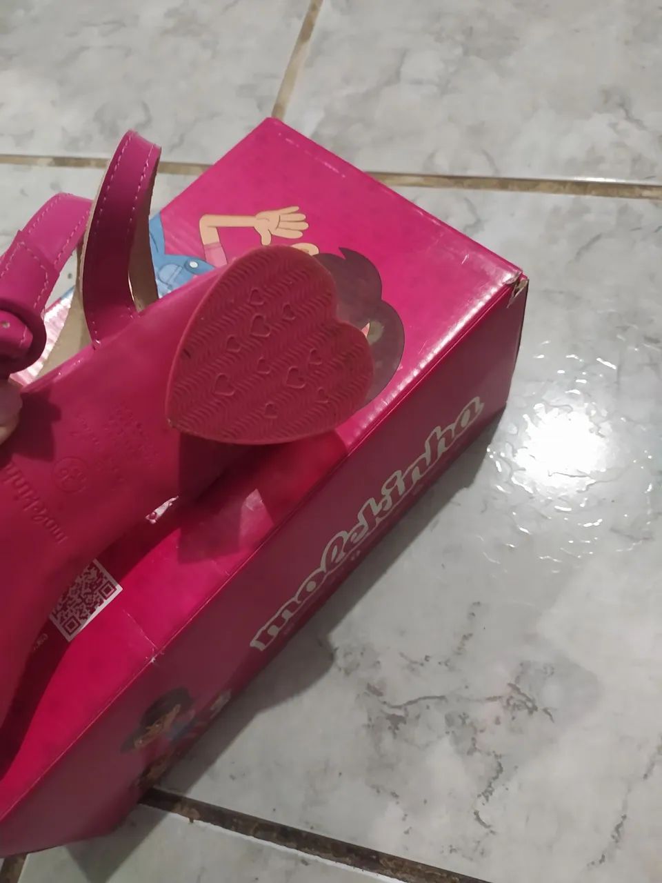 Sandália Molekinha pink - Foto 4