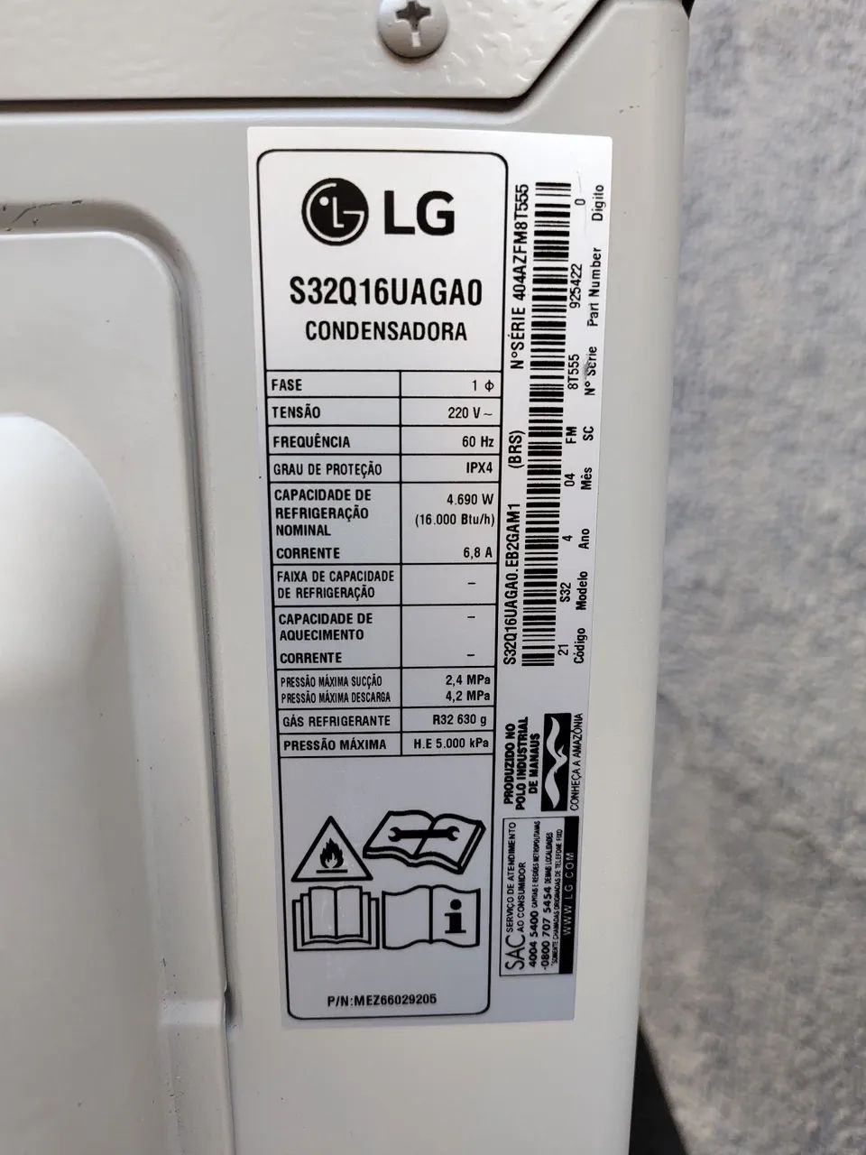LG bisplit, sendo duas evaporadoras, três meses de uso, instalação inclusa! - Foto 6