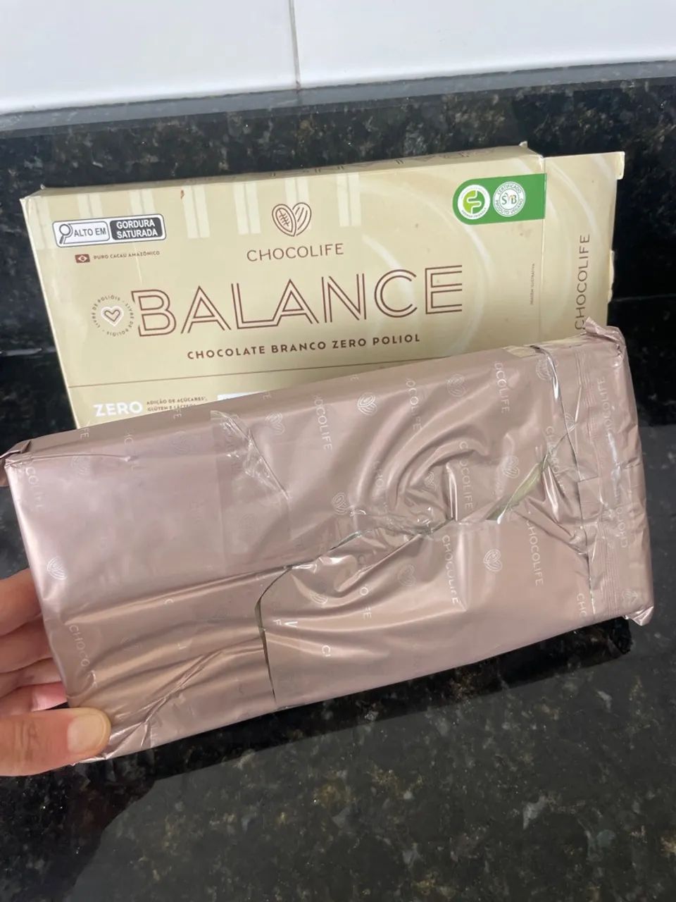 Chocolate Chocolife Branco Zero Açúcar 1,01kg - Foto 3