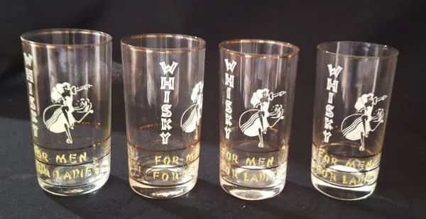 Oito copos para whisky, 2 modelos diferentes, anos 60 - Foto 2