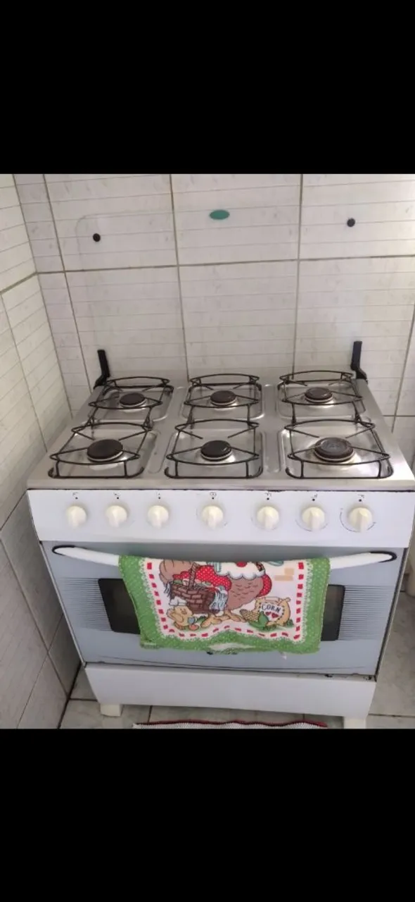 Fogão de 6 Bocas Branco