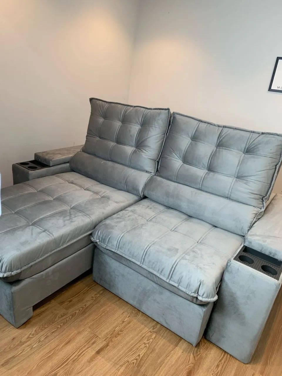Sofá retratil reclinável New York premium 2,00  - Foto 4