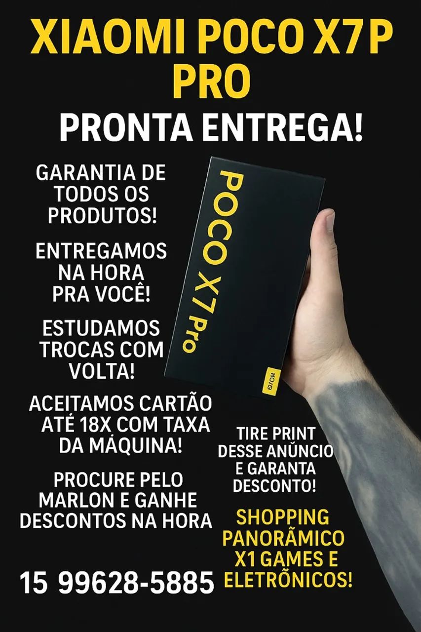 Xiaomi poco x7 pro novo lacrado / loja aberta 