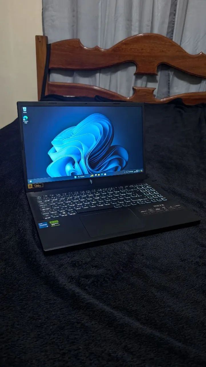 Notebook Gamer Acer Nitro V15, RTX 3050 6GB, 16GB DE RAM, NOVO LACRADO - Foto 3