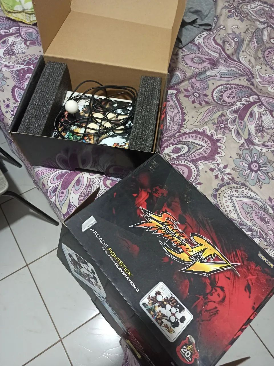 Controle tipo arcade tema Street Light IV para PS3