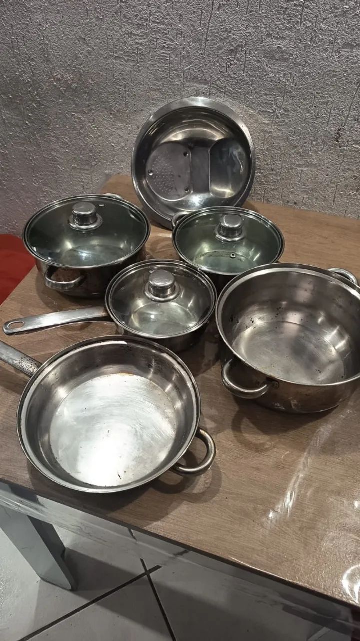 Panelas de Inox com tampa de vidro - Foto 2