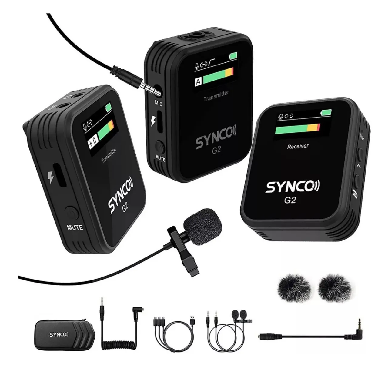 Microfone Sem Fio SYNCO G2 (A2) Digital 2.4GHz