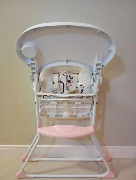 Cadeira de Alimentação para Bebê - Branca com Desenhos - Foto 3