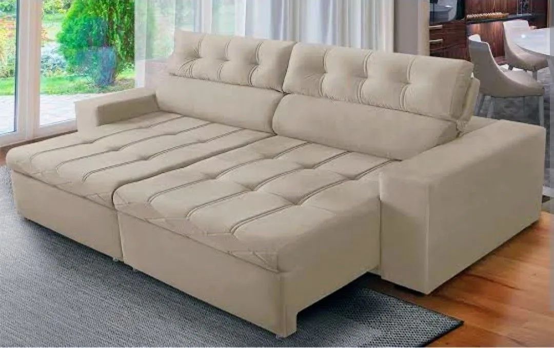 Sofá retrátil e reclinável 