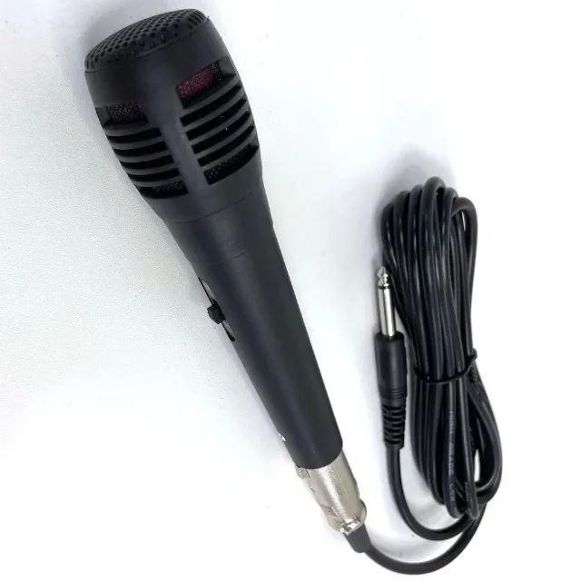 Microfone Com Fio Para Karaokê conexão P10