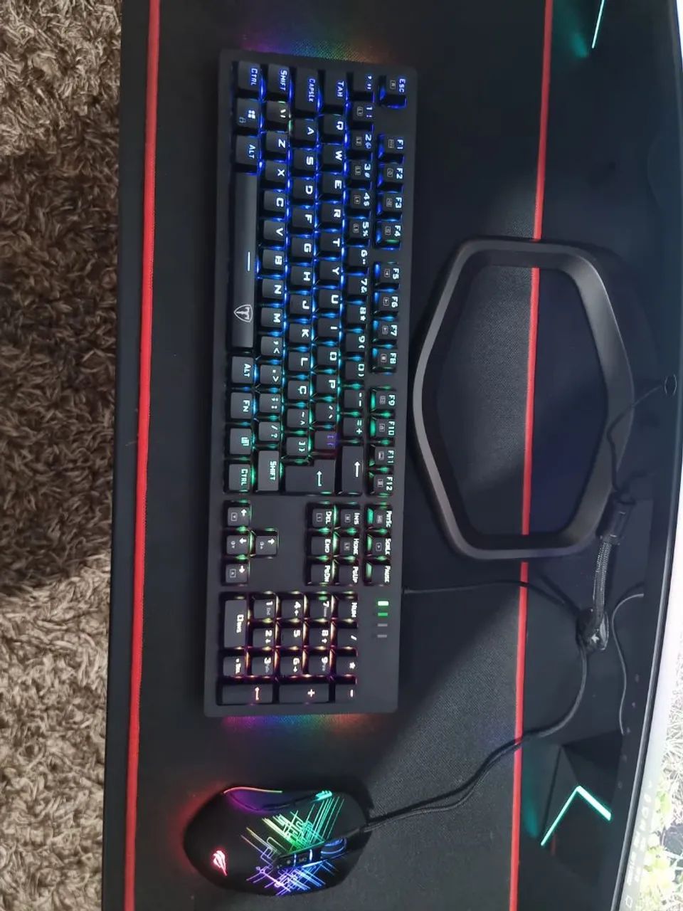 PC gamer completo com monitor teclado e mouse - Foto 3