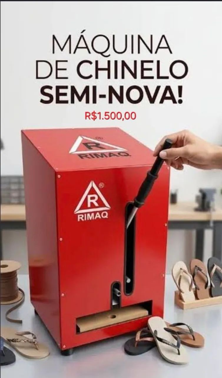 Venda de Máquina para fazer Chinelos