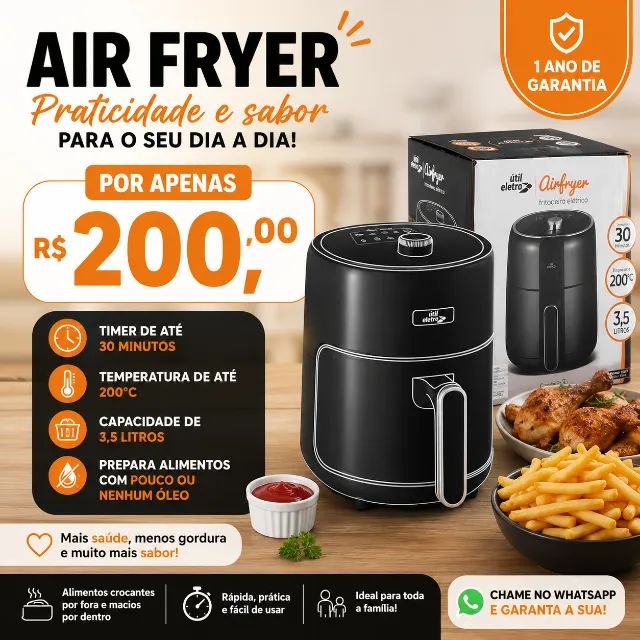 Airfryer útil eletro