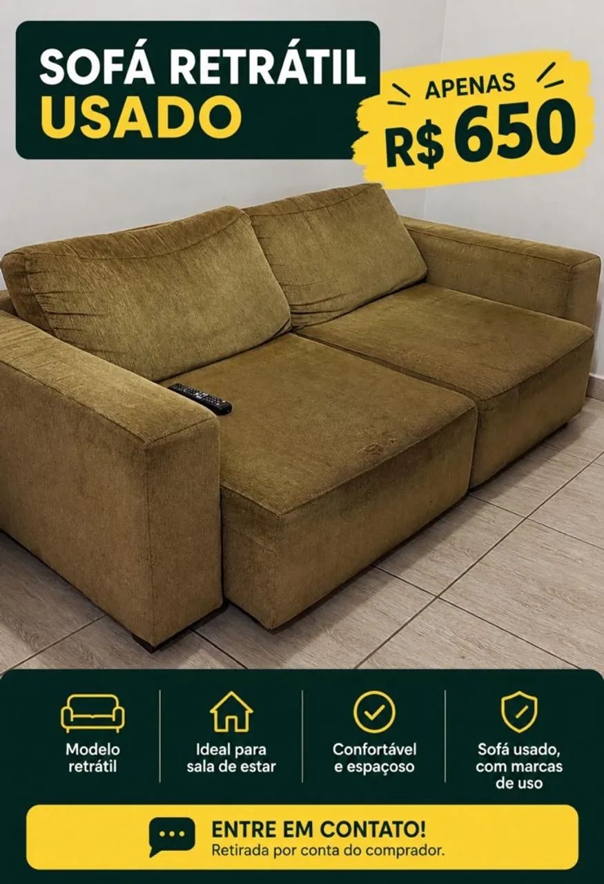 Sofá Retrátil 