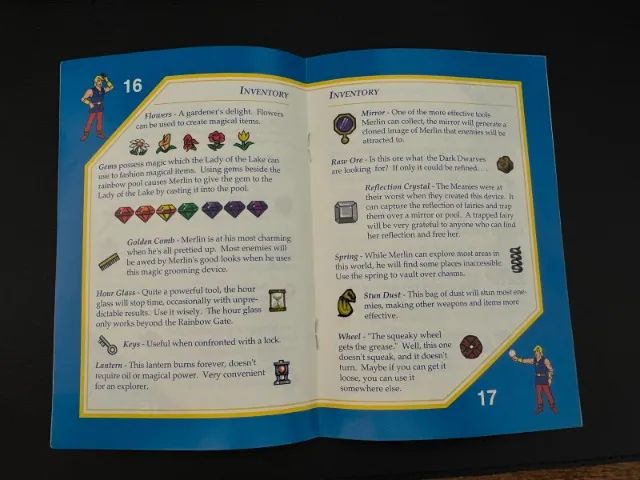 Manual Young Merlin Super Nintendo Original - Foto 3