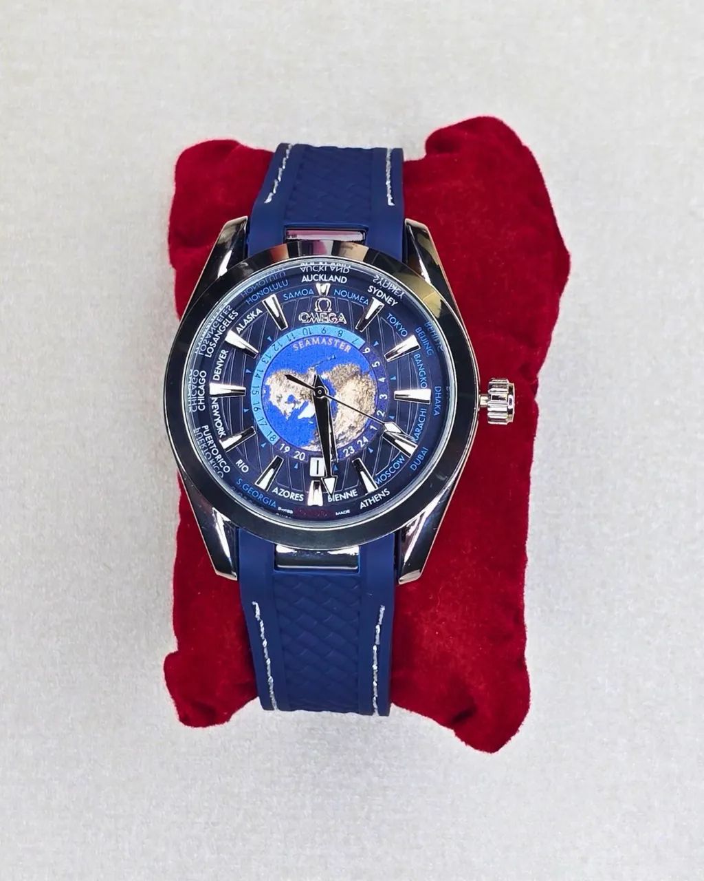 Relógio Omg Worldtimer Azul