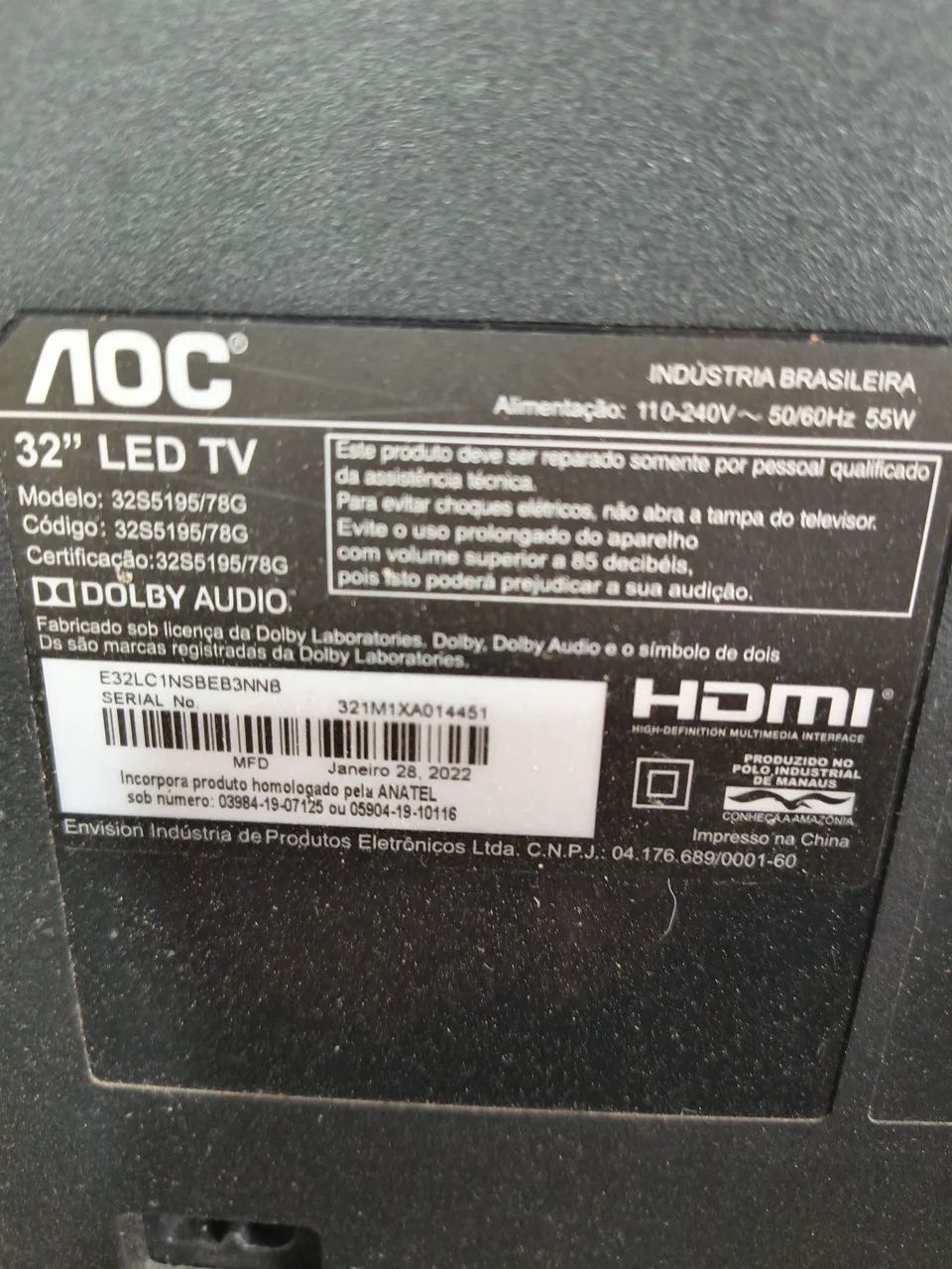 Tv AOC 