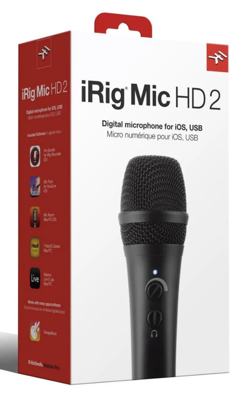MICROFONE CONDENSADOR USB IRIG HD 2 