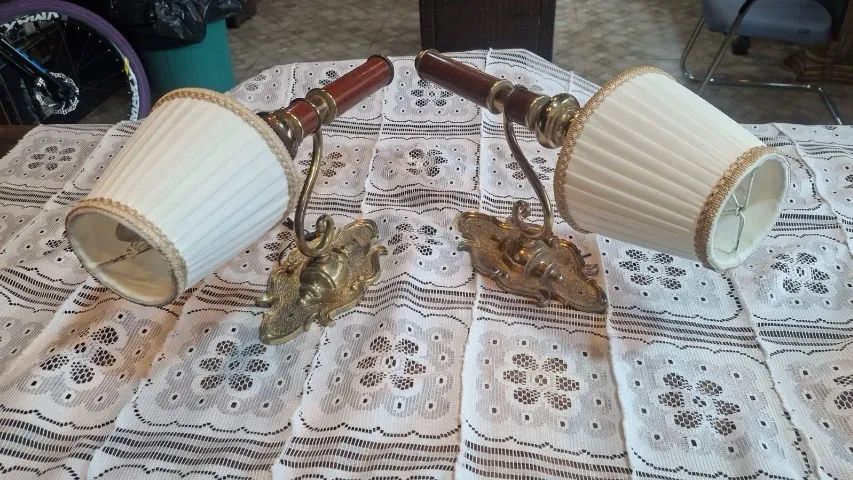 par de arandelas antigas - Foto 3