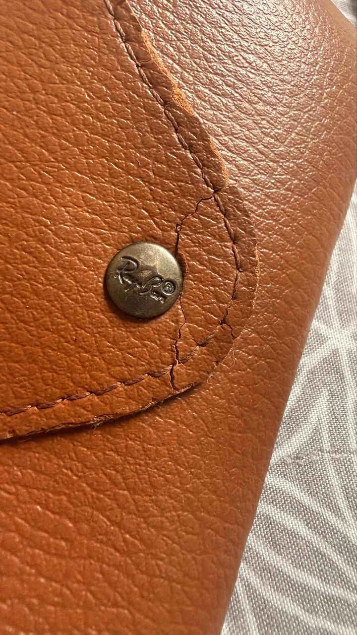 Case Capinha para Óculos Ray Ban Marrom Original - Foto 3