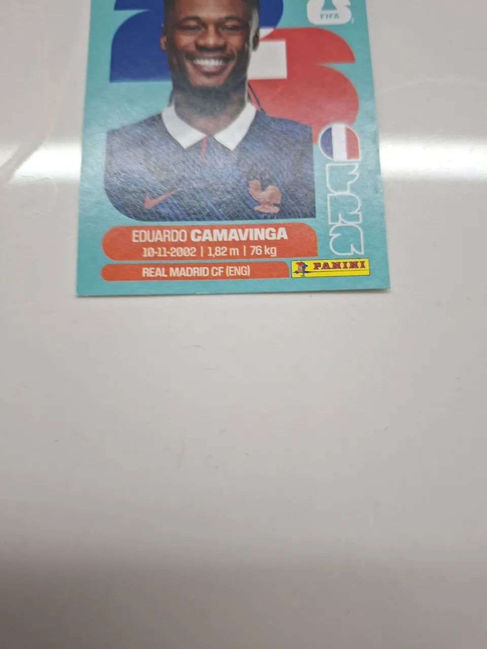 Figurinha Camavinga com erro de impressão  - Foto 2