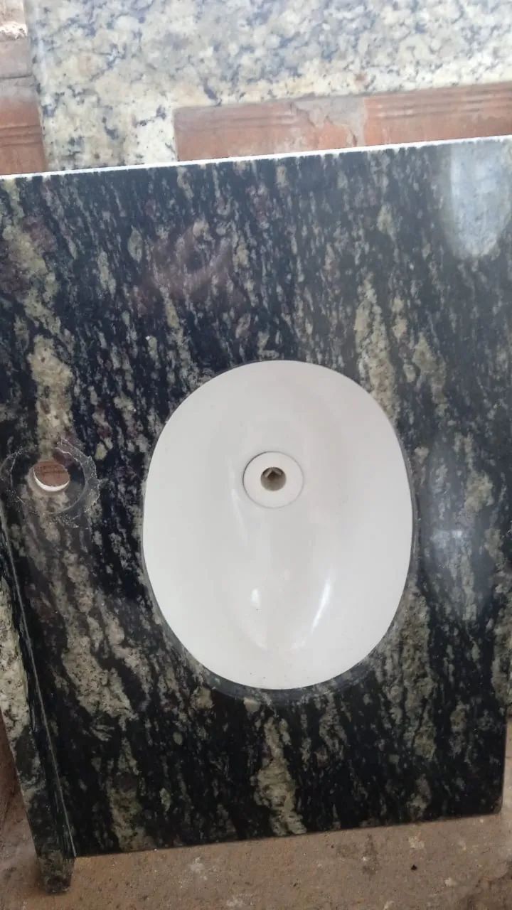 Bancada de granito com cuba oval - Foto 2