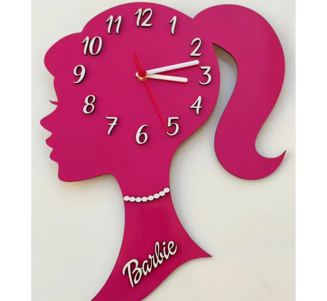 Relógio de parede a pilha Barbie 