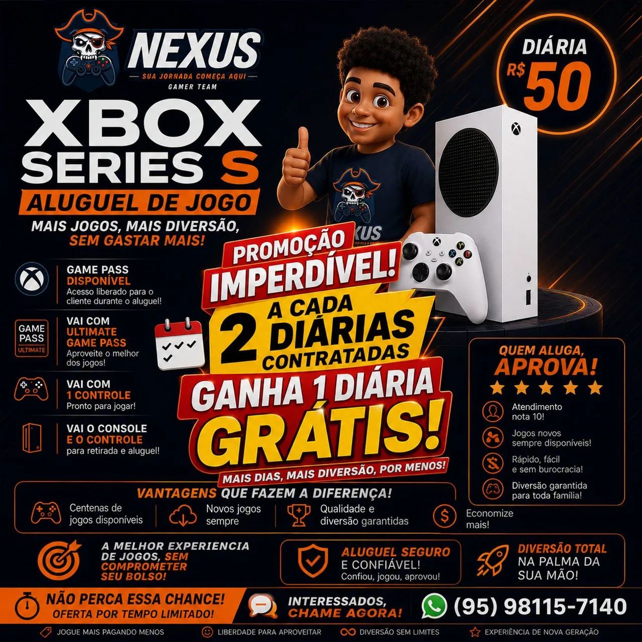 Aluguel Xbox series S