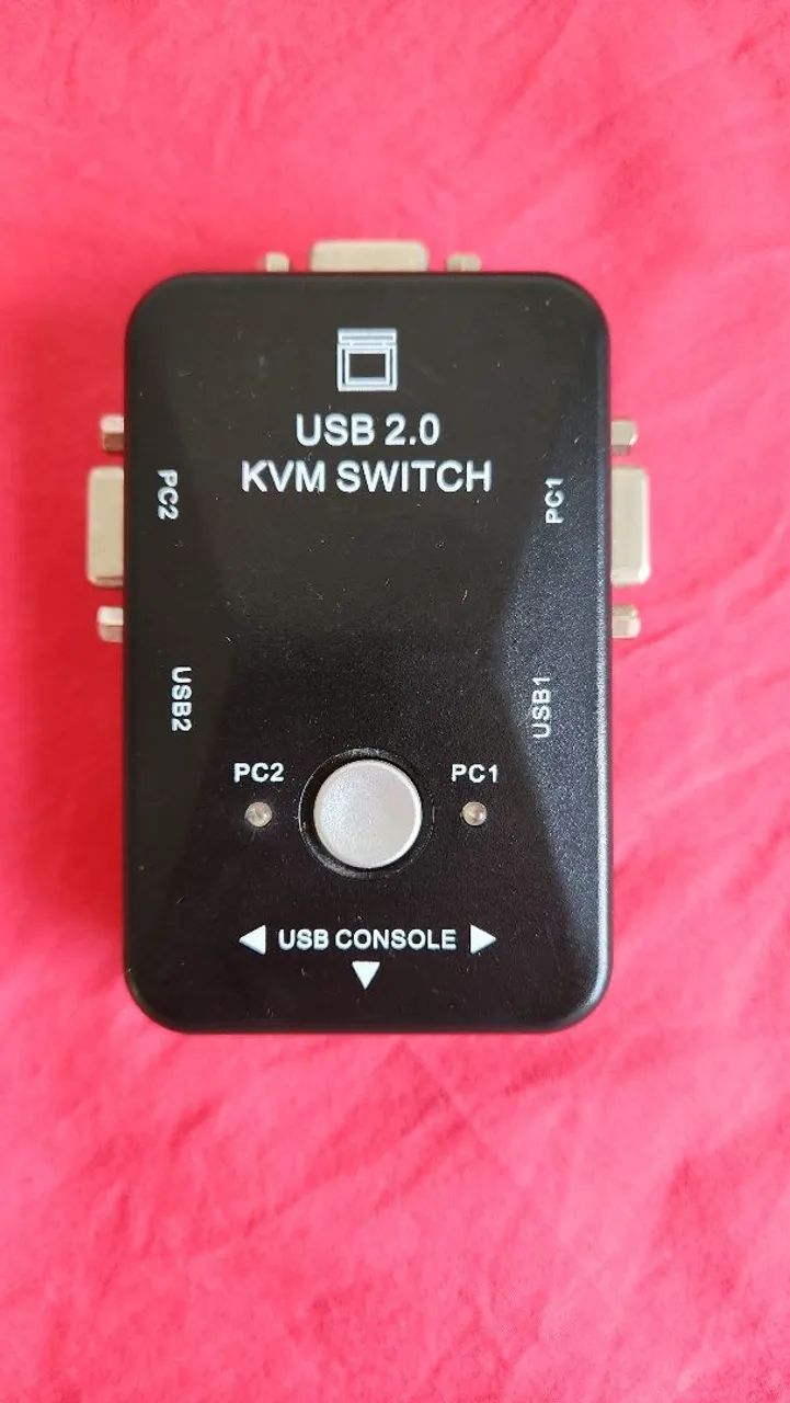 Switch KVM  2 portas USB e VGA 